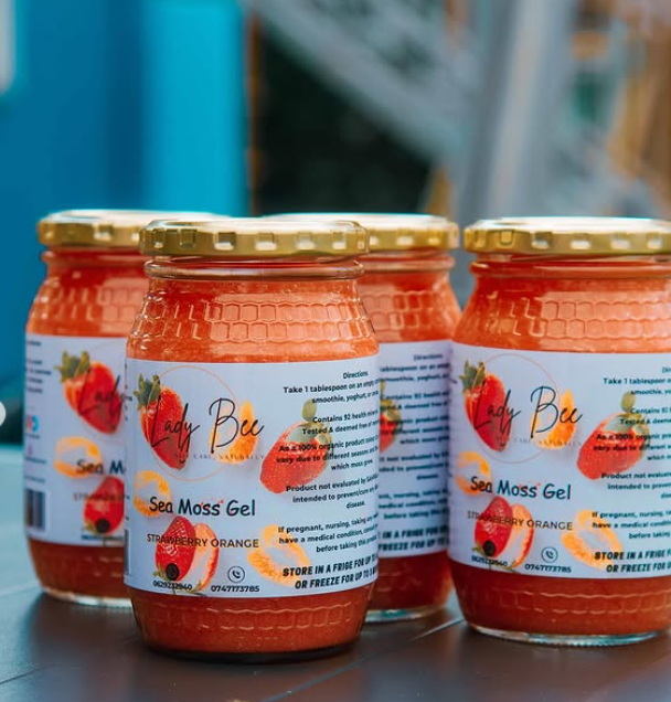 Strawberry Orange Sea Moss Gel (375ml)
